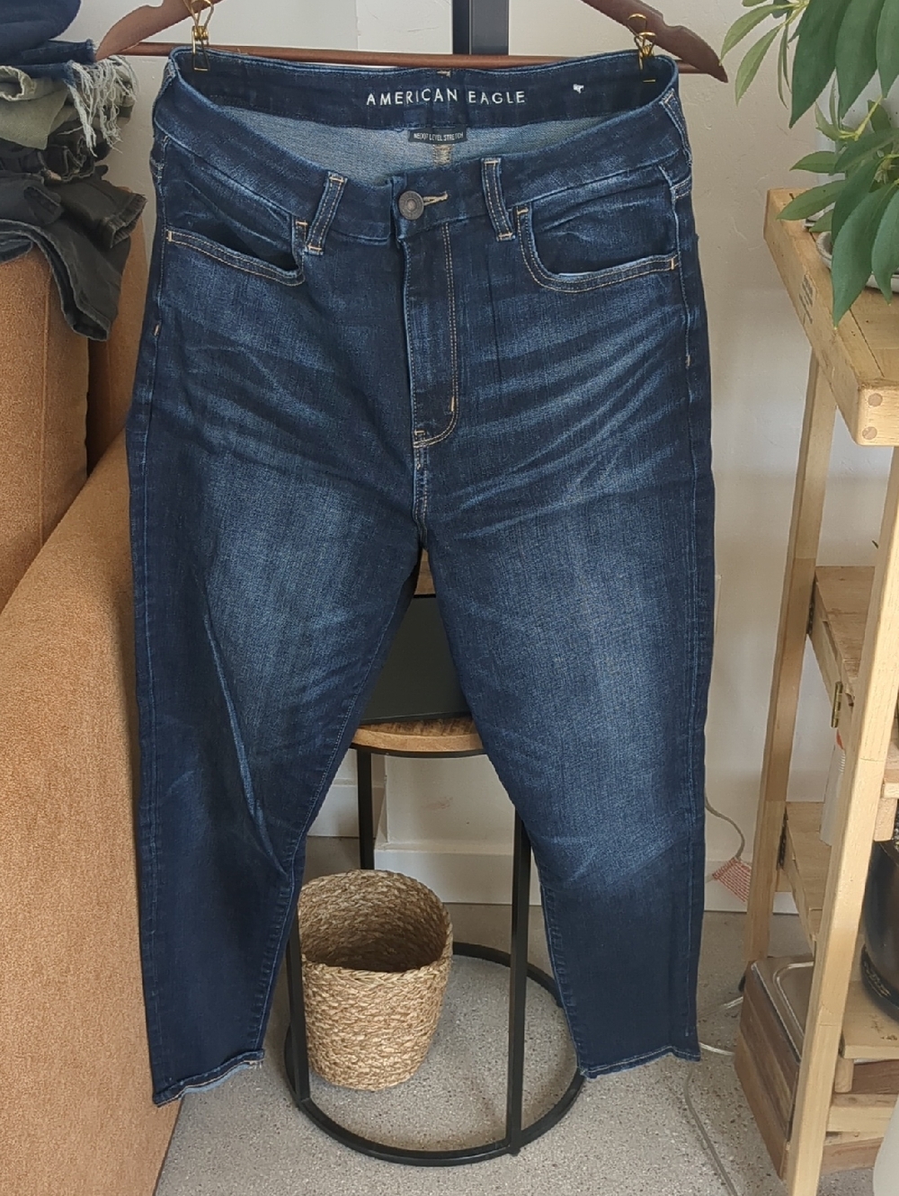 American Eagle Dark Wash Curvy Jeans 12